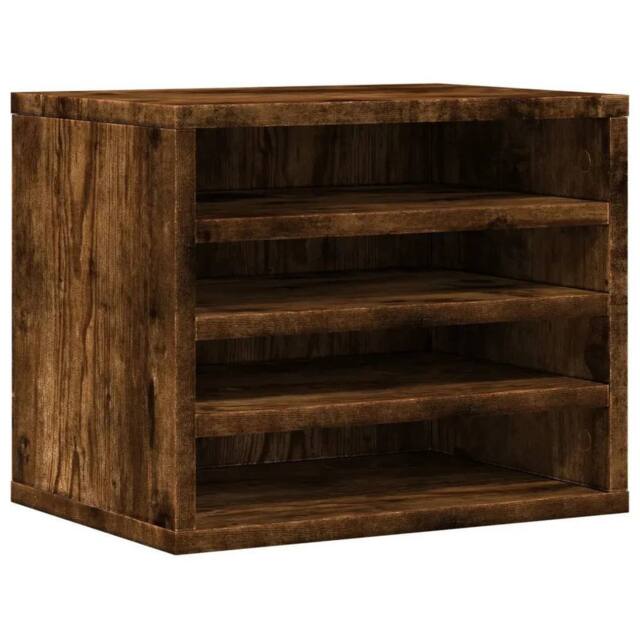 Kelvenix Desk Organiser Smoked Oak 36x26x29.5cm in Brown - Size: 0.6m2 - image 1