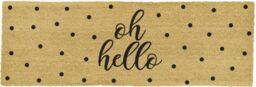 Artsy Mats Oh Hello Spotty Patio Doormat in Beige - Size: 40 cm x 120 cm - thumbnail 4