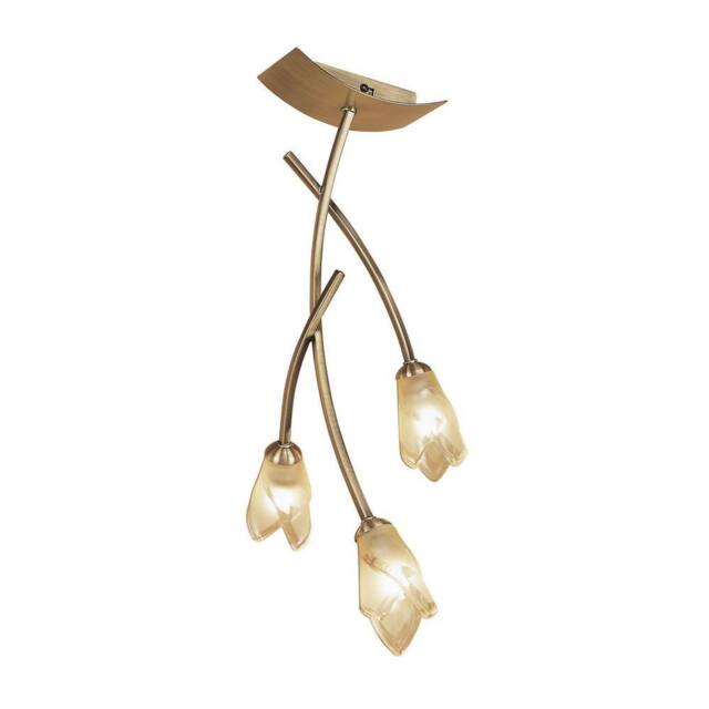 Netlighting Pietra Ceiling 3 Light G9 Antique Brass in Bronze - image 1