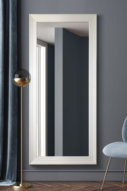 MirrorOutlet New Modern Bright White layered Wall Mirror 5ft6X2ft6 1672mmX756mm - Size: 1 Pack - image 1