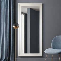 MirrorOutlet New Modern Bright White layered Wall Mirror 5ft6X2ft6 1672mmX756mm - Size: 1 Pack - thumbnail 2