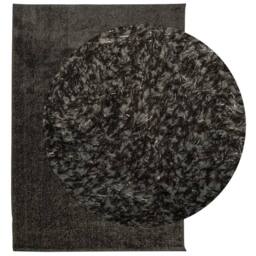 Berkfield Home Rug ISTAN High Pile Shiny Look Anthracite 120x170 cm in Dark Grey - Size: Medium - thumbnail 1