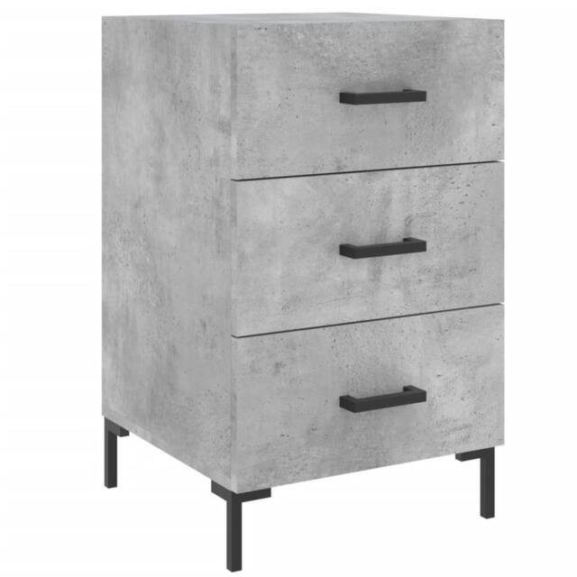 Berkfield Home Bedside Cabinet Concrete Grey 40x40x66 cm Engineered Wood - Size: 40 x 40 x 66 cm - image 1