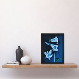 Artery8 Bluebell Flowers Wildflower Blue Floral Painting Framed Art Print - Size: A4 - thumbnail 4