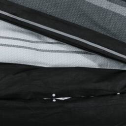 Berkfield Home Elegant Duvet Cover Set Black & White 140x200 cm Cotton - thumbnail 4