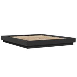 Berkfield Home Durable Bed Frame with LED Lights without Mattress Black 150x200cm - Size: 150x200 cm - thumbnail 7