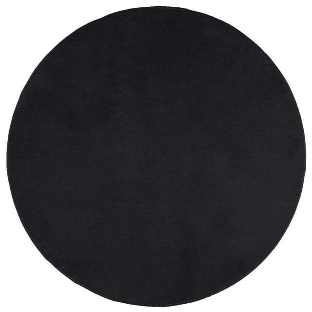 Berkfield Home Rug OVIEDO Short Pile Black √ò 200 cm - Size: Medium - image 1