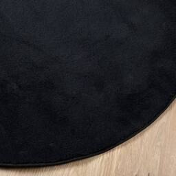 Berkfield Home Rug OVIEDO Short Pile Black √ò 200 cm - Size: Medium - thumbnail 4