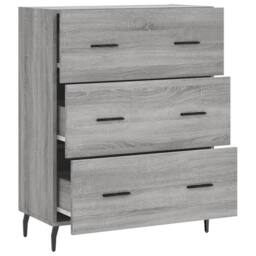 Berkfield Home Sideboard Grey Sonoma 69.5x34x90 cm Engineered Wood - thumbnail 6