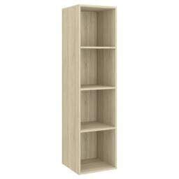 Berkfield Home Practical 3 Piece TV Cabinet Set Sonoma Oak Engineered Wood in Light Brown - thumbnail 6