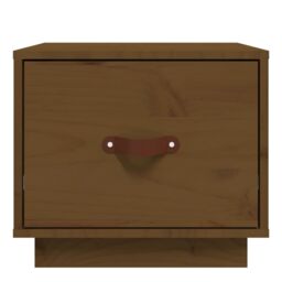 Berkfield Home Bedside Cabinet Honey Brown 40x34x35 cm Solid Wood Pine - Size: 40 x 34 x 35 cm - thumbnail 5