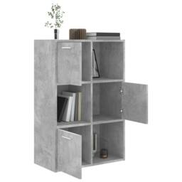 Berkfield Home Storage Cabinet Concrete Grey 60x29.5x90 cm Engineered Wood - thumbnail 5