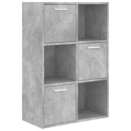 Berkfield Home Storage Cabinet Concrete Grey 60x29.5x90 cm Engineered Wood - thumbnail 1