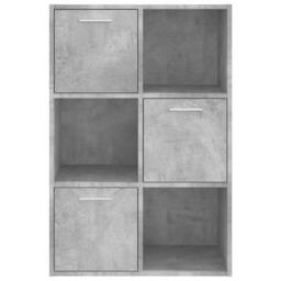 Berkfield Home Storage Cabinet Concrete Grey 60x29.5x90 cm Engineered Wood - thumbnail 6