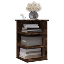 Berkfield Home Side Cabinet Smoked Oak 35x35x55 cm Engineered Wood in Brown - Size: 35 x 35 x 55 cm - thumbnail 4