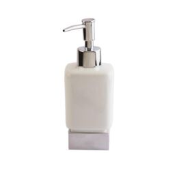Nes Home Chrome Wall Mounted Soap Dispenser in Silver - thumbnail 5