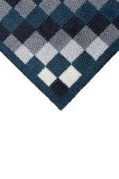 JVL Mega Machine Washable Doormat 50 x 75 cm Pixels in Blue - Size: 50 cm x 75 cm - thumbnail 4