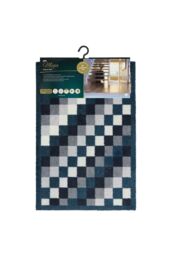 JVL Mega Machine Washable Doormat 50 x 75 cm Pixels in Blue - Size: 50 cm x 75 cm - thumbnail 6