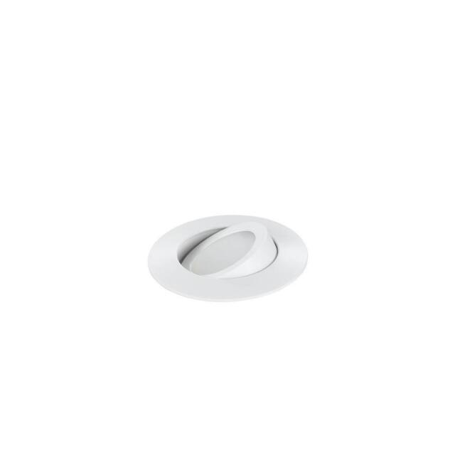 Netlighting ZENIT LED Recessed Adjustable Downlight White IP44 400lm 3000K 9x2.5cm - Size: 9x2.5 cm