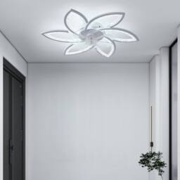 NIVOR Ceiling Fans with Lights & Remote Silent Adjustable Reversible in White - thumbnail 9