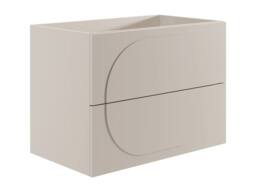 Vente-unique Wall-Hung Vanity Unit - Beige - 80 Cm - VUTOMA - thumbnail 5