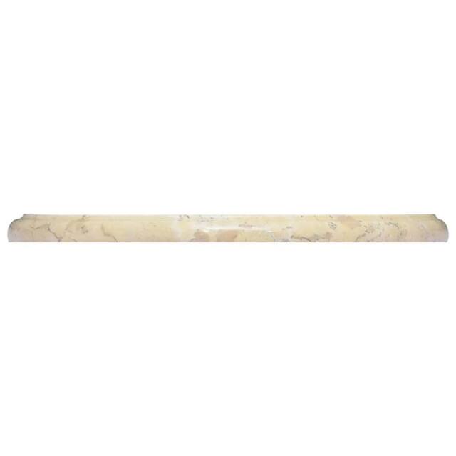 Berkfield Home Table Top Cream Ã˜40x2.5 cm Marble in Beige - Size: 40x2.5 cm - image 1