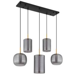 Netlighting Lampigna Cluster Pendant Matt Black Opal Glass Shade LED 3000K - thumbnail 2