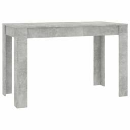 Berkfield Home Dining Table Concrete Grey 120x60x76 cm Engineered Wood - Size: 120 x 60 x 76 cm - thumbnail 1
