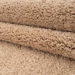 Kukoon Machine Washable Shaggy Rug Cream Beige Fluffy Bedroom Carpet Mat - Size: 80 cm x 150 cm - thumbnail 5