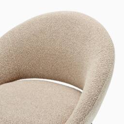 FurnitureboxUK 2x Nella Beige Fabric Dining Chairs - thumbnail 8
