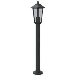 Berkfield Home Outdoor Floor Lamps 3pcs Black 80 cm Stainless Steel - thumbnail 6