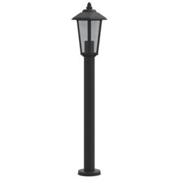 Berkfield Home Outdoor Floor Lamps 3pcs Black 80 cm Stainless Steel - thumbnail 5