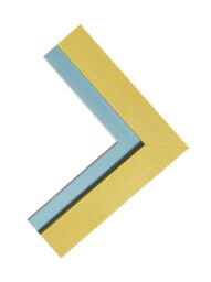 Frames & Mirrors 4U Metro Gold Frame with Blue Mount A4 Image Size 10 x 6 - thumbnail 3