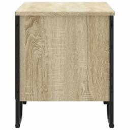 Berkfield Home Shoe Cabinet Sonoma Oak 90x38x45.5 cm Engineered Wood - thumbnail 5