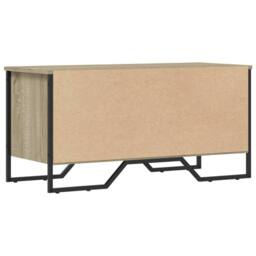 Berkfield Home Shoe Cabinet Sonoma Oak 90x38x45.5 cm Engineered Wood - thumbnail 6