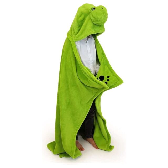 Noxxiez Turtle Hooded Animal Blanket in Green - image 1