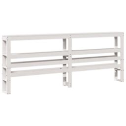 Berkfield Home Bed Frame without Mattress White 180x200 cm Super King Solid Wood Pine - thumbnail 6