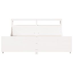 Berkfield Home Bed Frame without Mattress White 180x200 cm Super King Solid Wood Pine - thumbnail 4