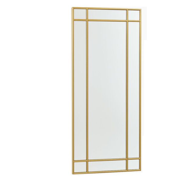 Melody Maison Gold Framed Art Deco Wall / Leaner Mirror 54cm X 142cm in Metallic Gold - Size: 54 cm X 142 cm - image 1