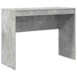 Berkfield Home Desk with Storage Concrete Grey Engineered Wood - thumbnail 4