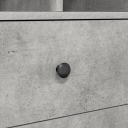 Berkfield Home Desk with Storage Concrete Grey Engineered Wood - thumbnail 9