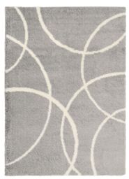 THE RUGS Snug Collection Shaggy Rugs Bubbles Design - I110A in Grey - Size: 160 cm x 230 cm - thumbnail 5