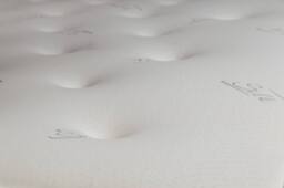UK Bed Furniture Croydon Silk 1500 Pocket Mattress in White - Size: Single - thumbnail 4