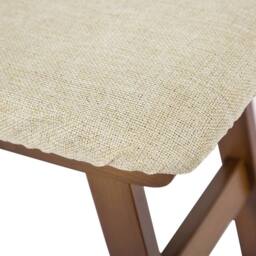 ERGOVEXA Footstool Bamboo Cushion Rest Seat Footstool Pouffe Stool Coffee in Brown - thumbnail 4