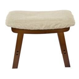 ERGOVEXA Footstool Bamboo Cushion Rest Seat Footstool Pouffe Stool Coffee in Brown - thumbnail 2