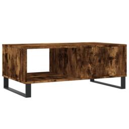 Berkfield Home Coffee Table Smoked Oak 90x50x36.5 cm Engineered Wood in Brown - thumbnail 8