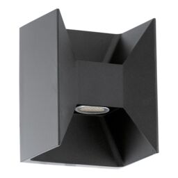 Loops IP44 Outdoor Up / Down Wall Light Anthracite Aluminium 2.5W Built in LED Lamp