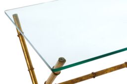Orsina Unique Design Console Table, Elegant Console Table With Drawers For Livingroom, Glass Top Console Table in Gold - thumbnail 4