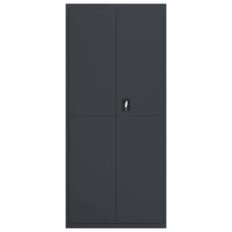 Berkfield Home File Cabinet Anthracite 90x40x200 cm Steel in Dark Grey - Size: 90 x 40 x 200 cm - thumbnail 3