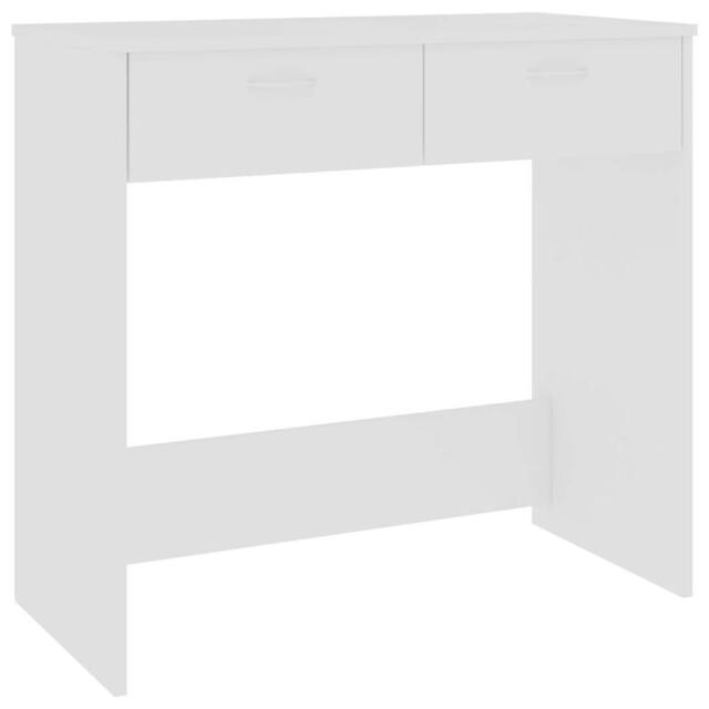 Berkfield Home Desk White 80x40x75 cm Engineered Wood - Size: 80 x 40 x 75 cm - image 1